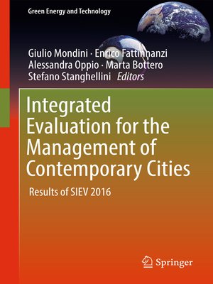 cover image of Integrated Evaluation for the Management of Contemporary Cities